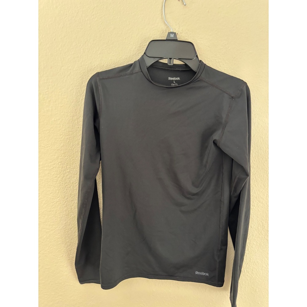 Reebok Boys Large 14-16 Black PlayDry Long Sleeve Shirt Athletic 
Top A1020